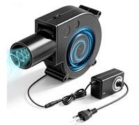 Calenxy Ventilador radial regulable de 12 V con salida de aire, 220 V regulable, ventilador radial AC con regulador de velocidad DC 3-12 V, ventilador para estufa de chimenea, ventilador de