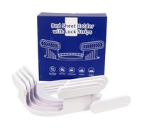 CaLeQi Soporte para sábanas de Cama fácil de Instalar, Mantiene Las sábanas firmes y apretadas, más Conveniente Que los Clips Tradicionales para sábanas, es la elección Mantener Tus sábanas