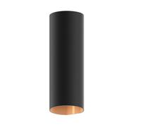 CALEX - Aplique de pared LED cilíndrico, luz exterior negra, bidireccional, 8,6 W, para interior y exterior, luz blanca cálida