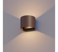 CALEX Aplique de Pared Verona, Arriba/Abajo, Haz Ajustable, Óxido