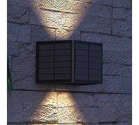 Calex Aplique LED para exterior Caserta, arriba/abajo, negro