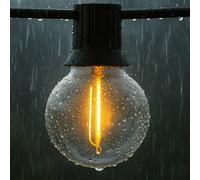 Calex Cadena de luces LED solares Vista, longitud 20 metros, IP44