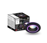 Calex foco empotrable LED inteligente Halo, negro, colores RGB y luz de fría a, regulable, control por aplicación y voz
