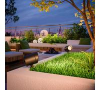 Calex foco exterior LED, pica de tierra, enchufe, negro, 2.700 K EC:EPREL:1884702