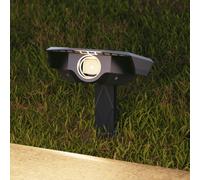 Calex Foco LED solar con pica Padoa, paquete de 2, negro