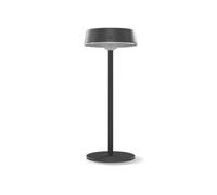 CALEX lámpara solar de mesa Parma, recargable, inalámbrica, regulable, luz, resistente al agua, aluminio, negra