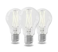 CALEX LED bombillas, E27, luz blanca de 2700 K, con sensor día y noche, pack de 3