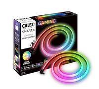 Calex Monitor de tira LED para juegos, colores RGBIC, Razer Chroma compatible, sincronización de PC, 110 cm