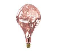 CALEX Organic EVO XXL - Bombilla LED (E27, casquillo E27, 6 W, regulable, bombilla decorativa de titanio, blanco cálido, rosa