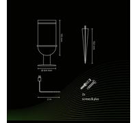 Calex Smart Foco de exterior para jardín, CCT, RGB True