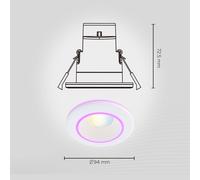 Calex Smart Halo downlight empotrable CCT RGB blanco EC:EPREL:1235147