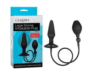 Calexotics 137563 Tapón Anal de Silicona, Hinchable, Negro, L