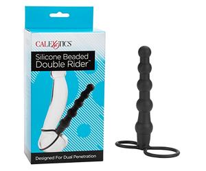 Calexotics - Bolas anales doble arnés negro