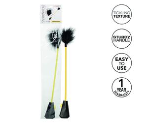 CalExotics Boundless Feather Crop - látigo y plumero doble