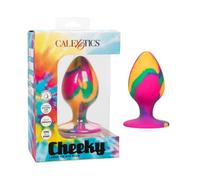 CalExotics Cheeky Large Tiedye Anal Plug 1ud