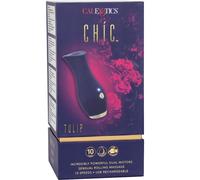 CALEXOTICS Chic Tulip Masajeador Azul - Diseño Ergonómico Para Una Estimulación Sensorial Única