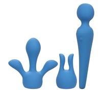 Calexotics - couture kit vibrador wand 10 vibraciones azul