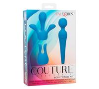 Calexotics Couture Kit Vibrador Wand 10 Vibraciones Azul - Dispositivo Versátil Con Diseño Elegante Para Placer Personal