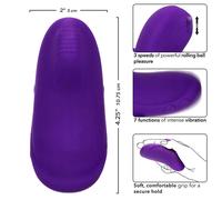 CALEXOTICS Envy Masajeador De Bola Rodante Morado - Innovador Diseño Ergonómico Con 7 Vibraciones