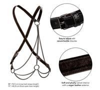 CALEXOTICS Euphoria Arnés De Múltiples Cadenas Premium Talla Plus - Diseño Elegante Para Celebrar La Belleza Y Comodidad