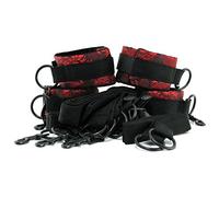 Cal'Exotics Kit Ataduras, Color Negro/Rojo - 1 Kit
