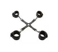 CALEXOTICS - NOCTURNAL CONECTOR HOG TIE CUERO AJUSTABLE NEGRO