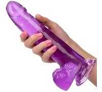 CALEXOTICS Size Queen Dildo Lila 20.3 Cm - Diseño Flexible Para Placer Personalizado