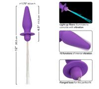 CALEXOTICS Southern Lights Light Up Plug - Estimulador Anal Con 10 Vibraciones Y Luces Sincronizadas