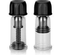 CALEXOTICS - VACCUM TWIST SUCCIONADORES PEZONES NEGRO