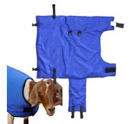Calf Blanket - Blue Oxford Fabric | Waterproof Goat Protector Rug | Thermal Animal Cold Protection Sheet Jacket For Cattle and Livestock Care In Winter Outdoor Farm Or Ranch Greenhouse Use