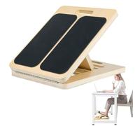Calf Slant Board, Foldable Wooden Foot Tilt Plate, 12.8x15.59x1.57 Inches Anti Slip, Adjustable Incline for Balance Training, Calf Stretching, Home, Gym Fitness Equipment