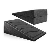 Calf Wedge, Squat Board, 12.2x6.1x7.68in Incline Slant, Non-Slip Tool, Portable Build for Gym Workouts, Home Fitness, Travel Use, Office Stretching, Rehab Training, Flexibility Boost