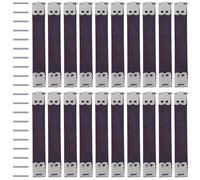 CALFOVERA 20 Unidad de Marco Flexible Interno de Metal de 10cm, Color Plata, Estilo Retro, con Bisagras, Cierre de Boquilla, Gancho con Resorte para Manualidades, Costura