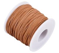 CALFOVERA Cordón de Cuero Genuino Redondo de 50 m, Tira Trenzada de 1.5mm para Collares, Pulseras, Cordones de Cuero Vacuno, para Bisutería, Manualidades, Envolturas Y Abalorios (Perú)