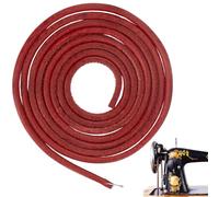 CALFOVERA Correa de Cuero Genuino de 1.83 m Y 5mm para Máquina de Coser con Pedal, con Gancho. Correa de Repuesto Universal para Máquina de Coser con Pedal, Compatible con Máquinas Singer