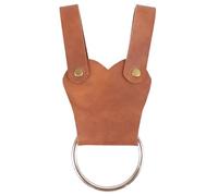 CALFOVERA Falda Medieval de Cuero Sintético para Senderismo, Hacha de Cuero Marrón, Soporte para Hacha de Guerra, Anilla de Metal Renacentista, Funda para Espada, Rana, Cinturón, Ganchos