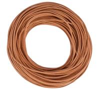 CALFOVERA Hilo Trenzado Redondo de 1.5mm Y 25 m de Cuero Genuino para Collares, Pulseras, Cordones de Cuero de Vaca, para Bisutería, Manualidades, Envolturas Y Abalorios (Perú).