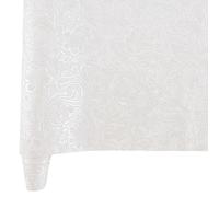 CALFOVERA Lámina de Cuero Sintético con Relieve Floral de 140 x 30.2cm, Rollo de Cuero Texturizado con Flores Vintage para Pendientes, Bolsos, Manualidades de Costura Hechas A Mano (Plata)