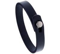 CALFOVERA Pulsera de Cuero Genuino Negro para Hombre, Estilo Retro Vintage Punk, de Piel de Vaca de Grano Completo, Ajustable, Hecha A Mano, para Uso Diario, Bisutería, Fiesta, Cosplay, Regalo.