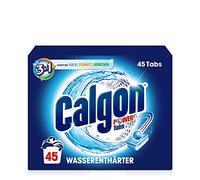 Calgon 3 en 1 Power Tabs - Ablandador de agua contra depósitos de cal y suciedad en la lavadora - Previene olores desagradables - 1 x 45 pestañas
