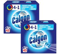 Calgon Powerball Pastillas - Antical para la Lavadora, Elimina Olores y Suciedad, en formato pastillas, 90 unidades (2x45 unidades)