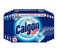 Calgon Tabletas Suavizante de Agua Powerball 3 en 1, 15 tabletas, Multipack de 7