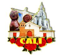 Cali Colombia Imán de madera 3D Imanes de nevera Viaje Coleccionables Souvenirs Decoraciones Artesanía Hecho a Mano