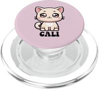 Cali - Lindo diseño de Gatito para niñas con Nombre Cali PopSockets PopGrip para MagSafe