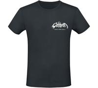 Caliban Back from Hell Hombre Camiseta Negro S 100% algodón Vorne Bedruckt, Hinten Bedruckt Regular