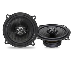 Caliber Juego de altavoces para coche 100W - Juego de 2 Altavoces Coaxiales - Altavoces Coaxiales de 2 vías - 40W RMS - Incluye Material de Montaje - Negro - 13 cm