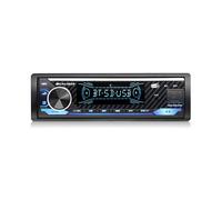 Caliber Radio Coche Bluetooth 1 DIN Dab+, Alta Potencia 4x100W, Autoradio Bluetooth Manos Libres y Micrófono, Efecto de Luz, USB/SD, Carga 2.1A, MP3, Mando a Distancia