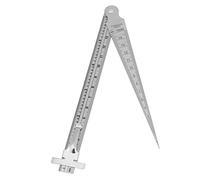 Calibrador Cónico Acero Inoxidable 0 mm-15 mm Calibrador de Espesores Regla de Profundidad Herramienta de Inspección de Orificios Prueba de Soldadura de Milímetros
