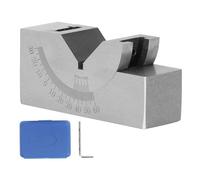 Calibrador de ángulo microajustable, bloque en V de acero aleado para fresadora, bloque en V de alta precisión de 90° con ajuste de 0° a 60°, calibrador de ángulo marcado con láser