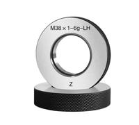 Calibrador de anillos roscados Juego de 1 calibre de anillo for roscas métricas no estándar M82-M100 (1*GO+1*NOGO) de 6 g de precisión, for zurdos.(M87X1.5 LH T Z)